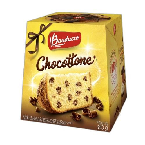 Detalhes do produto Chocottone Mini 80Gr Bauducco Gotas Choc