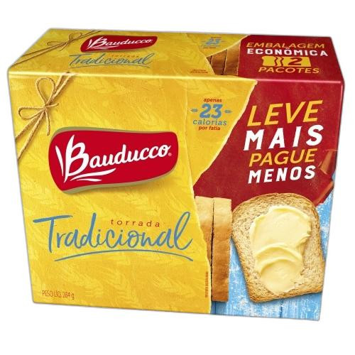 Detalhes do produto Torrada Multi Pack 2X142Gr Bauducco Salgada