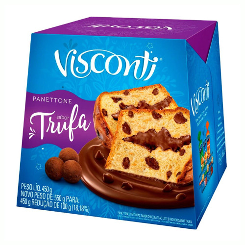 Detalhes do produto Panettone 450Gr Visconti Trufa