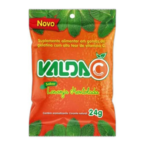 Detalhes do produto Bala Gel Vit C 24Gr Valda Laranja.menta