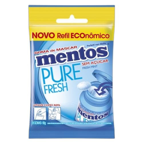 Detalhes do produto Chicle Mentos Pure Fresh Refil 56Gr Van Menta