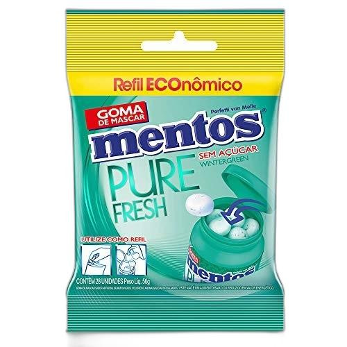 Detalhes do produto Chicle Mentos Pure Fresh Refil 56Gr Van Menta Verde