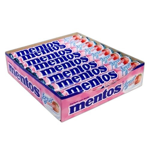 Detalhes do produto Drops Mentos 16Un Van Melle Iogurte Morango