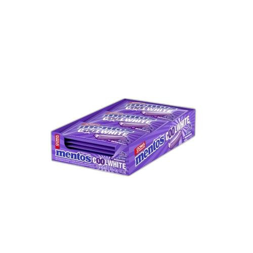 Detalhes do produto Chicle Mentos Cool White 3 Camadas 15Un Raspberry