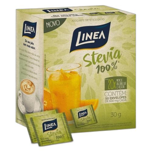 Detalhes do produto Adocante Po Sachet 50X0,5Gr Linea Stevia