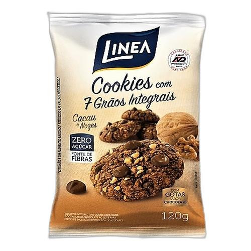 Detalhes do produto Bisc Cookies Pc 120Gr Linea Choc.nozes