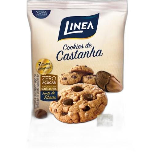 Detalhes do produto Bisc Cookies Pc 120Gr Linea Castanha Para