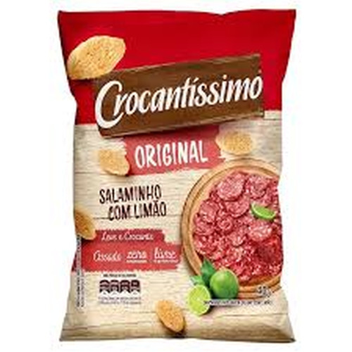 Detalhes do produto Torrada Crocantissimo 40Gr Pullman Salame Limao