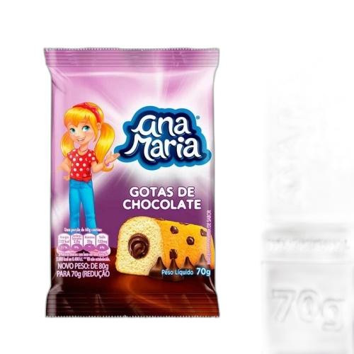 Detalhes do produto Bolo Ana Maria 70Gr Pullman Gotas Choc