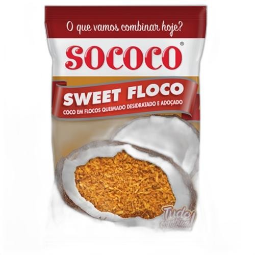 Detalhes do produto Coco Flocos Sweet Queimado 100Gr Sococo Adocado.desidra