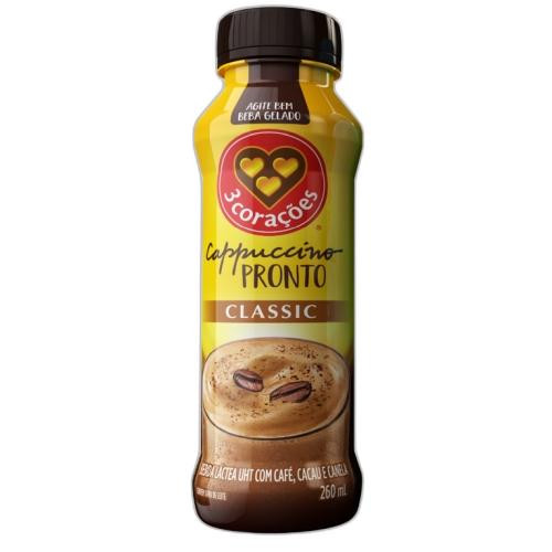Detalhes do produto Bebida Lactea Cappuccino 260Ml Tres Cora Classic