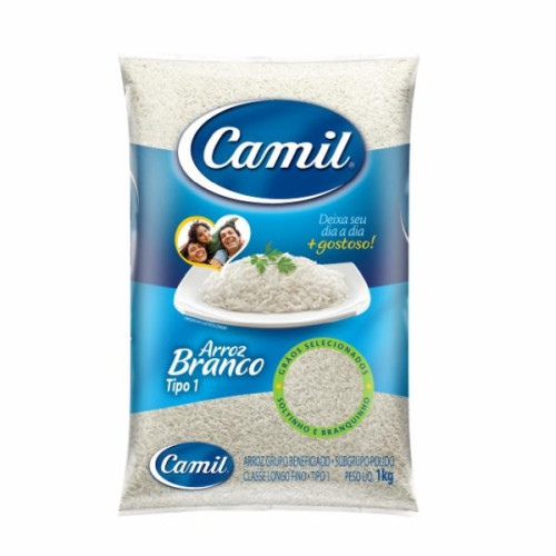Detalhes do produto Arroz 1Kg Camil Branco