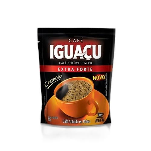 Detalhes do produto Cafe Soluvel Refil 50Gr Iguacu Extra Forte