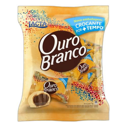 Detalhes do produto Bombom Ouro Branco Pc 01Kg Lacta Choc Bco