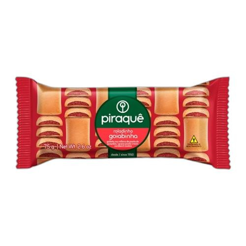 Detalhes do produto Bisc Rech Roladinho 75Gr Piraque Goiaba
