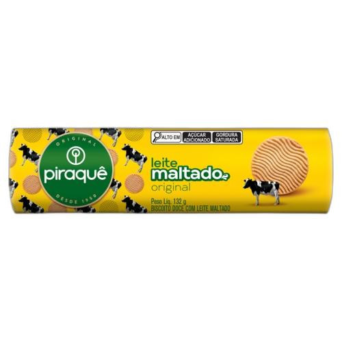 Detalhes do produto Bisc Leite Maltado 132Gr Piraque Original