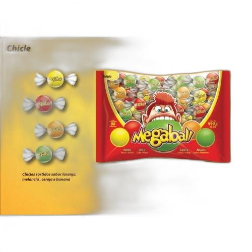 Detalhes do produto Chicle Megaball Pc 80Un Sukest Frutas
