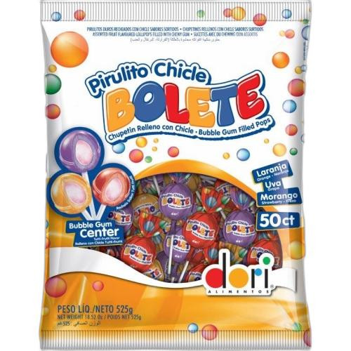 Detalhes do produto Pirl Chicle Bolete 50Un Dori 525Gr Sortido