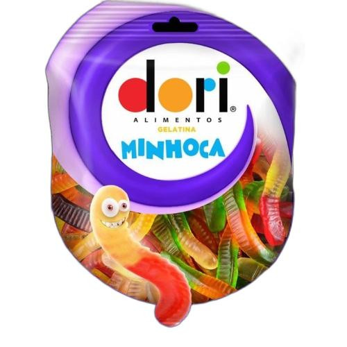 Detalhes do produto Bala Gel Minhoca 60Gr Dori Frutas