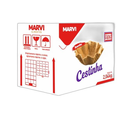 Detalhes do produto Cestinha Sorvete 2,04Kg 120Un Marvi .