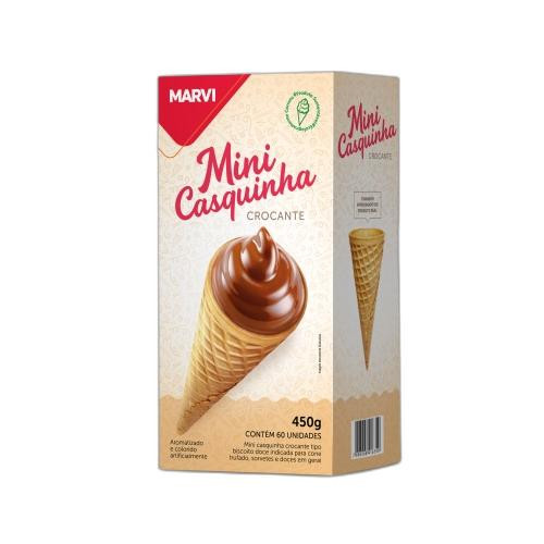 Detalhes do produto Mini Cone 60Un 450Gr Marvi Baunilha