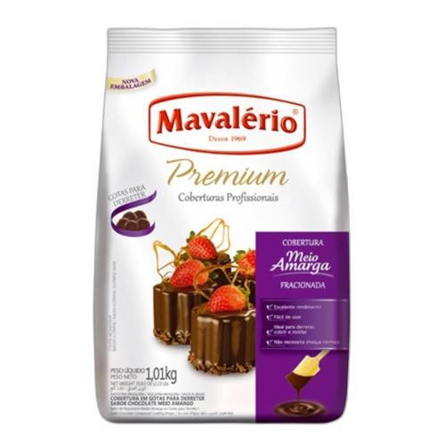 Detalhes do produto Cobert Frac Gotas Premium 1,01Kg Mavaler Meio Amargo