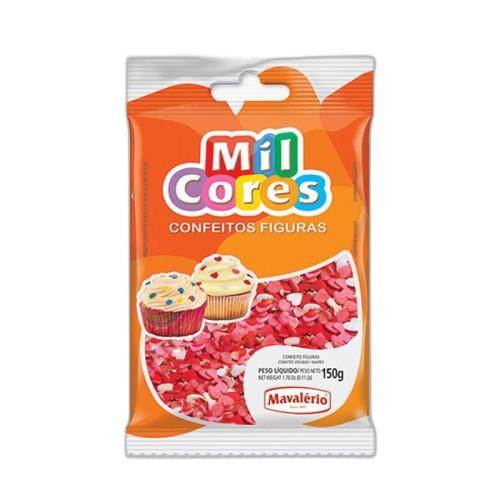 Detalhes do produto Conf Coracao Pc 150Gr Mil Cores Ver.bco.rosa