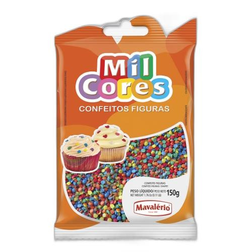 Detalhes do produto Conf Figuras Pc 150Gr Mil Cores Mini Confete