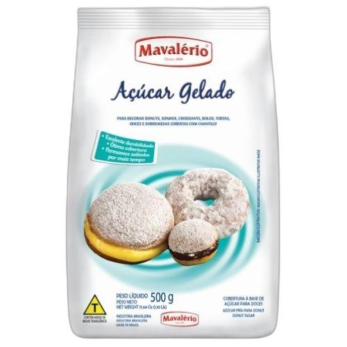 Detalhes do produto Acucar Confeiteiro Gelado 500Gr Mavale Branco