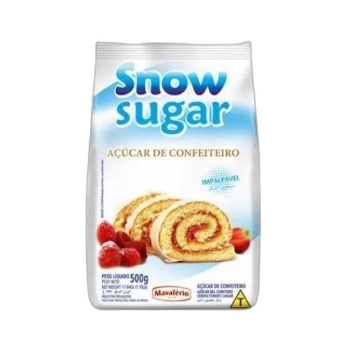 Detalhes do produto Acucar Confeiteiro Snow Sugar 500Gr Ma Branco