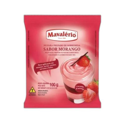 Detalhes do produto Po Para Preparo Sobremesa 100Gr Mavaleri Morango