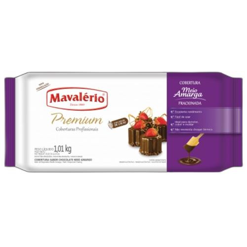 Detalhes do produto Cobert Frac Premium 1,01Kg Mavalerio Meio Amargo