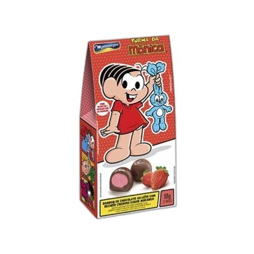 Detalhes do produto Bombom Turma Da Monica 55Gr Montevergi Morango