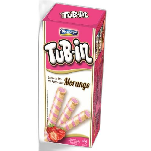 Detalhes do produto Bisc Wafer Tubin Dp 48Gr Montevergine Morango