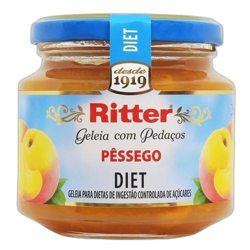 Detalhes do produto Geleia Gelifrut Diet Vidro 260Gr Ritter Pessego