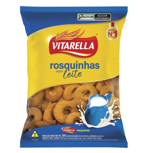 Detalhes do produto Bisc Rosquinha 300Gr Vitarella Leite