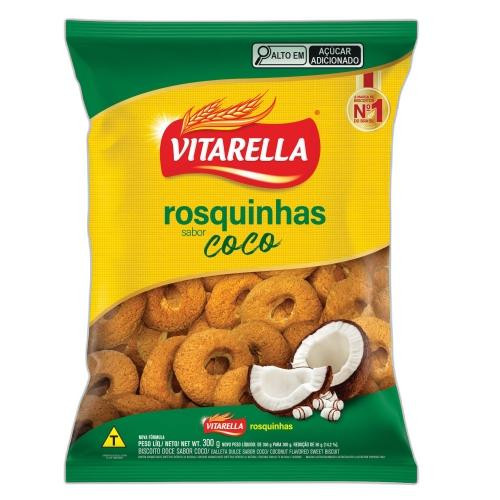 Detalhes do produto Bisc Rosquinha 300Gr Vitarella Coco