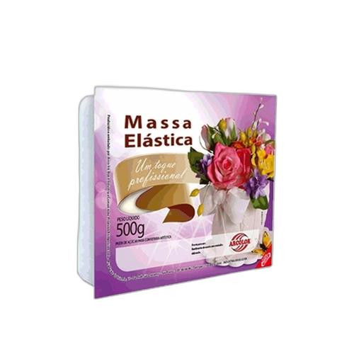 Detalhes do produto X Massa Elastica Branca Pt 500Gr Arcolor Choc Bco