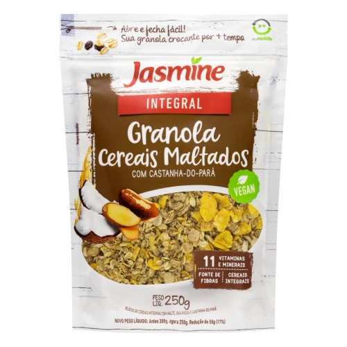 Detalhes do produto Granola Integral 250Gr Jasmine  Cereais Maltado