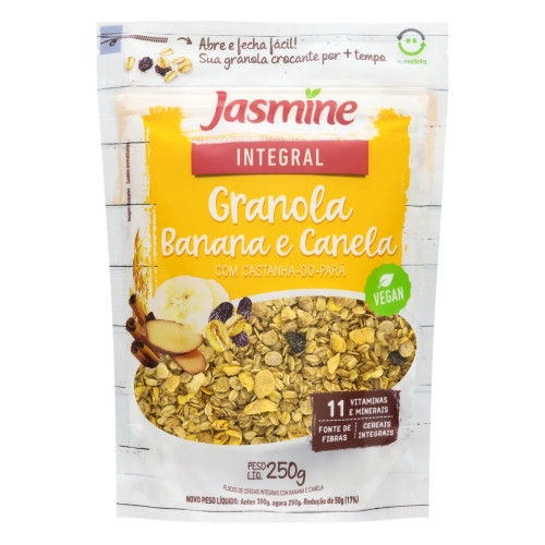 Detalhes do produto Granola Integral 250Gr Jasmine  Banana.canela