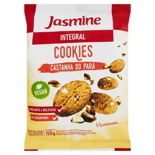Detalhes do produto Bisc Cookies Integral 120Gr Jasmine  Castanha Para