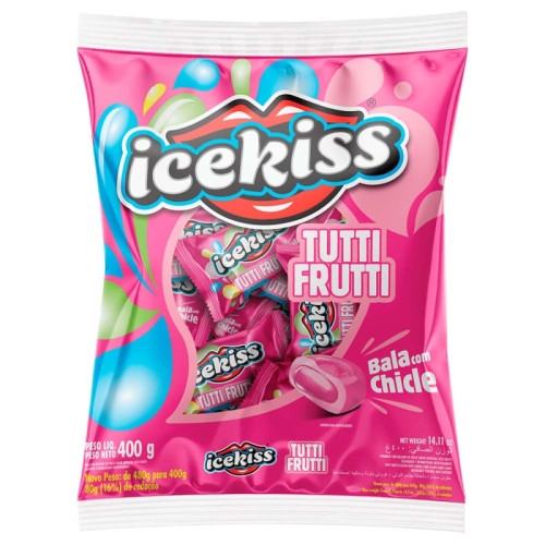 Detalhes do produto Bala Dura Chicle Icekiss 400Gr Cory Tutti Frutti