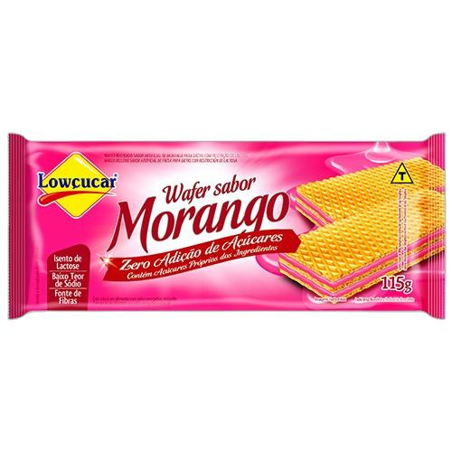 Detalhes do produto Bisc Wafer Zero 115Gr Lowcucar Morango