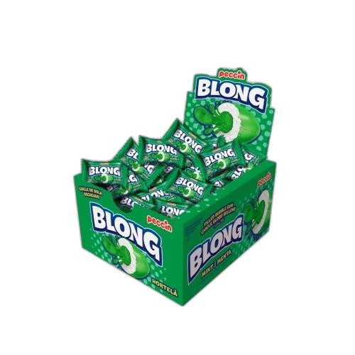 Detalhes do produto Chicle Blong 40Un Peccin Hortela