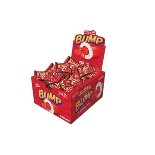Detalhes do produto Chicle Rech Bump 40Un Peccin Morango