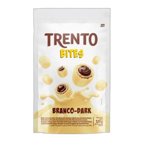 Detalhes do produto Bisc Wafer Trento Bites 120Gr Peccin Choc Bco.dark