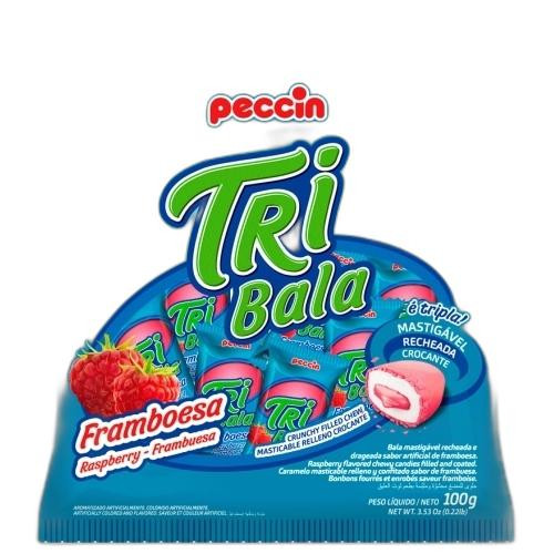Detalhes do produto Bala Mast Tribala 100Gr Peccin Framboesa
