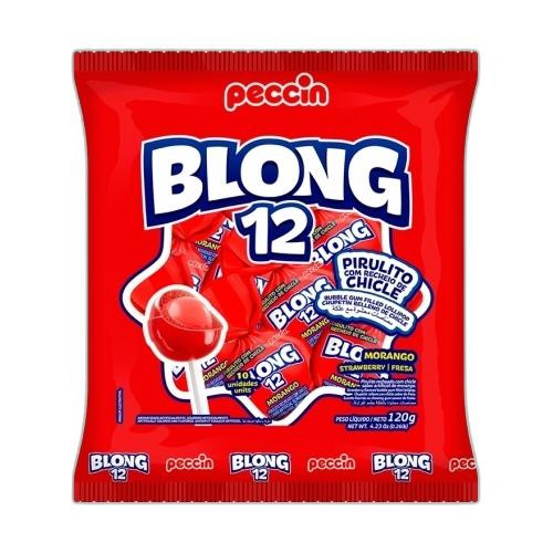 Detalhes do produto Pirl Chicle Blong 120Gr 10Un Peccin Morango
