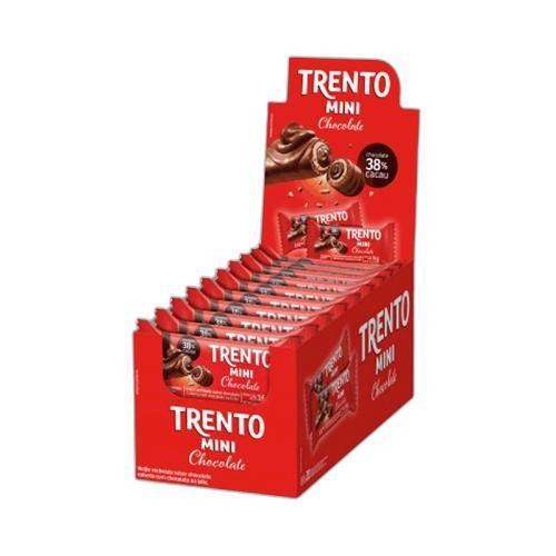 Detalhes do produto Bisc Wafer Trento Mini 16X16Gr Peccin Ao Leite