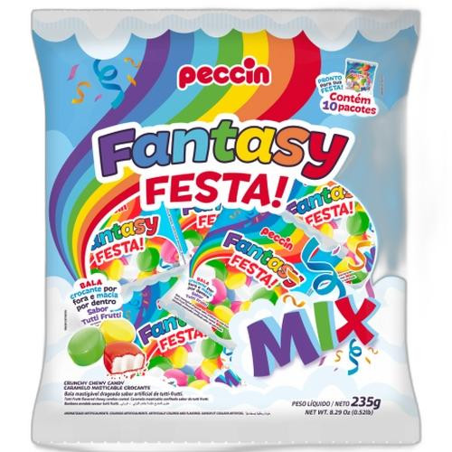 Detalhes do produto Bala Mast Fantasy Festa Mix 235Gr Peccin Tutti Frutti